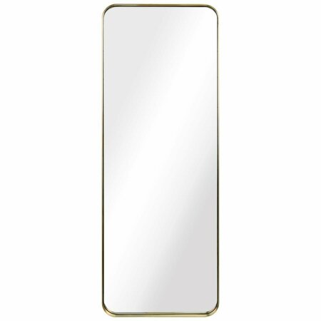 EMPIRE ART DIRECT Ultra Brushed Gold Stainless Steel rectangular Wall Mirror PSM-30103-1848